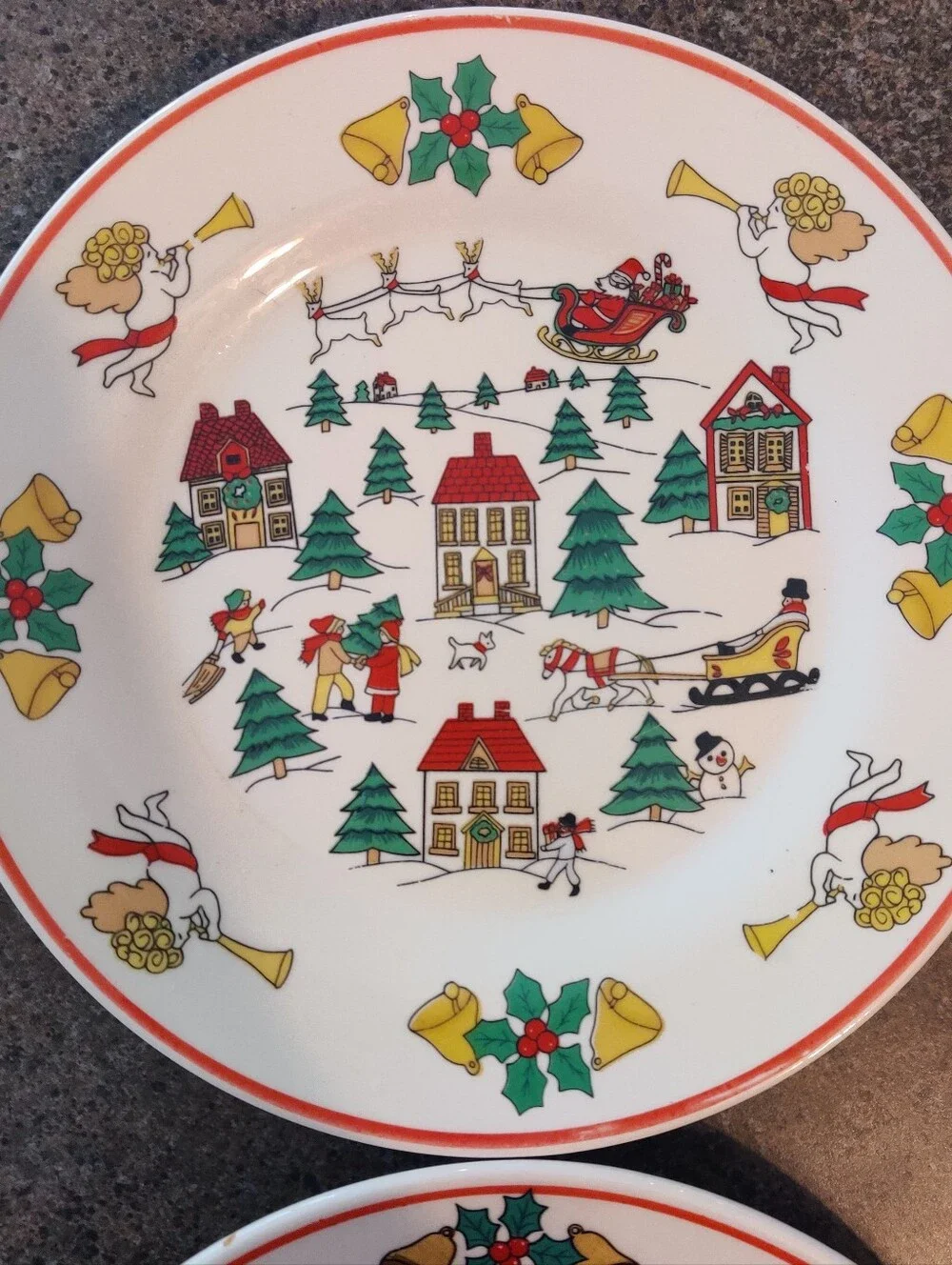 Jamestown Joy of Christmas Salad Dessert Plates 7 1/2